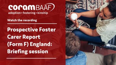 Social Worker accessing prospective foster carers