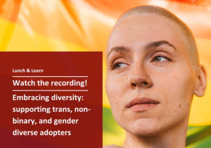 woman with shaved head looking to the left